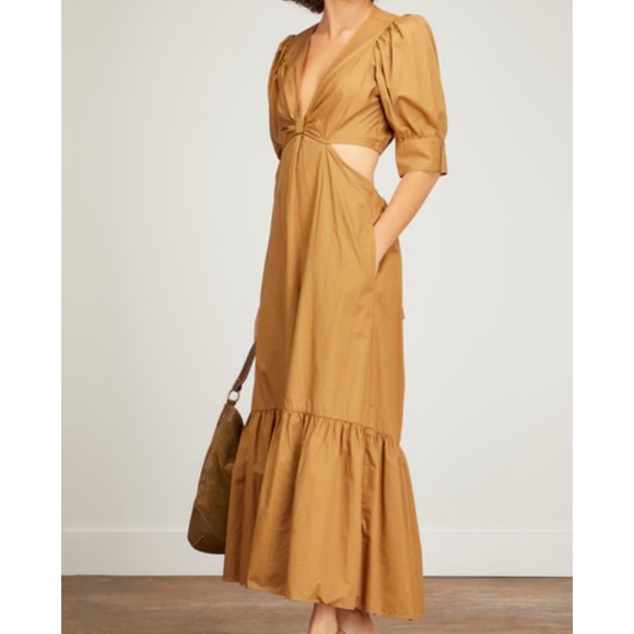 Xirena Alexi Dress in Khaki Gold - Picture 3 of 9